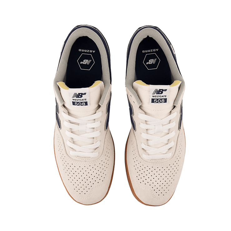 New Balance NB Numeric Brandon Westgate 508 White Blue Angle 1