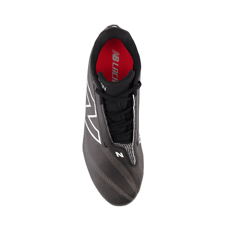 New Balance BurnX4 Lacrosse Black Grey Angle 1