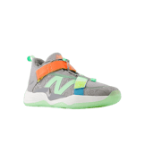 New Balance FuelCell Lindor 2 Pre Game Grey Green Orange Angle 2