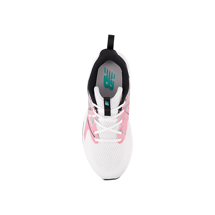 New Balance Rave Run v2 White Pink Black (GS) Angle 1