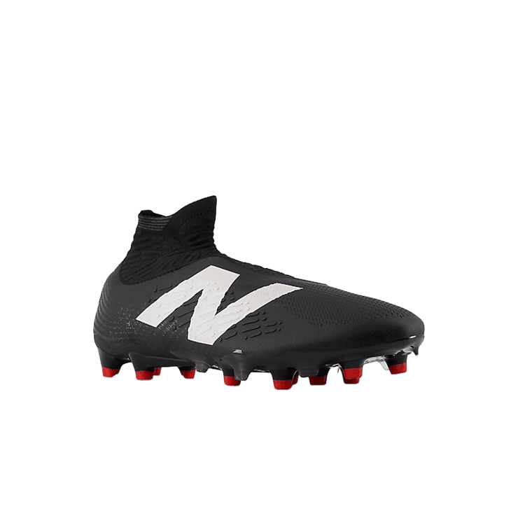 New Balance TEKELA PRO FG V4+ Black White Red Angle 2