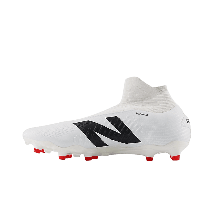 New Balance TEKELA PRO FG V4+ White Black Red Angle 0