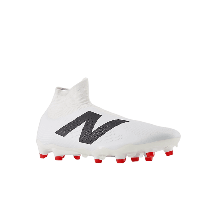 New Balance TEKELA PRO FG V4+ White Black Red Angle 2