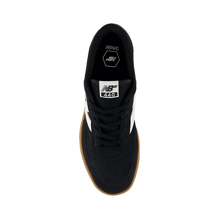New Balance NB Numeric 440 V2 Black White Angle 1
