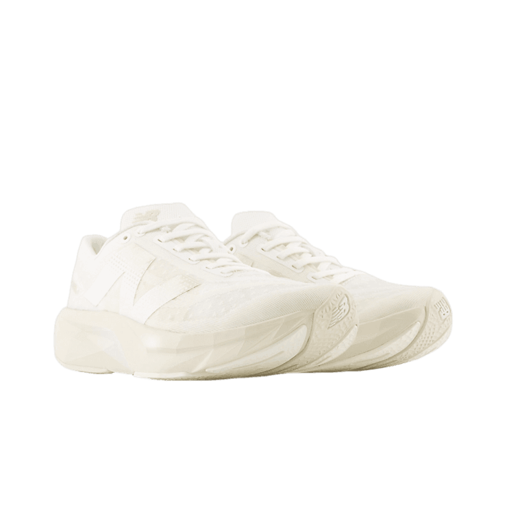 New Balance FuelCell Rebel v4 White Beige (W) Angle 2