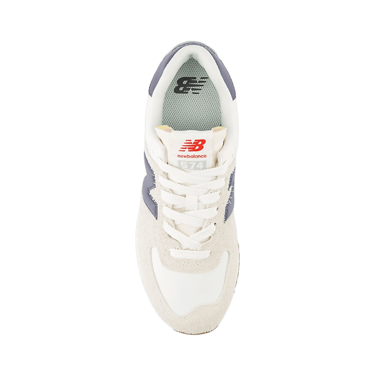 New Balance 574+ Beige White Grey (W) Angle 1