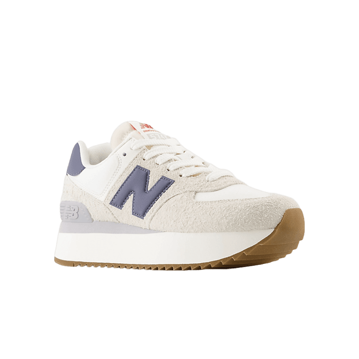 New Balance 574+ Beige White Grey (W) Angle 2