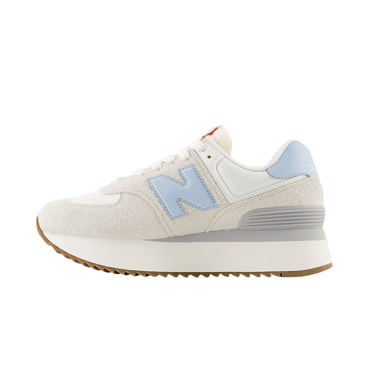 New Balance 574+ Beige White Blue (W) Angle 0