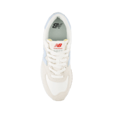 New Balance 574+ Beige White Blue (W) Angle 1