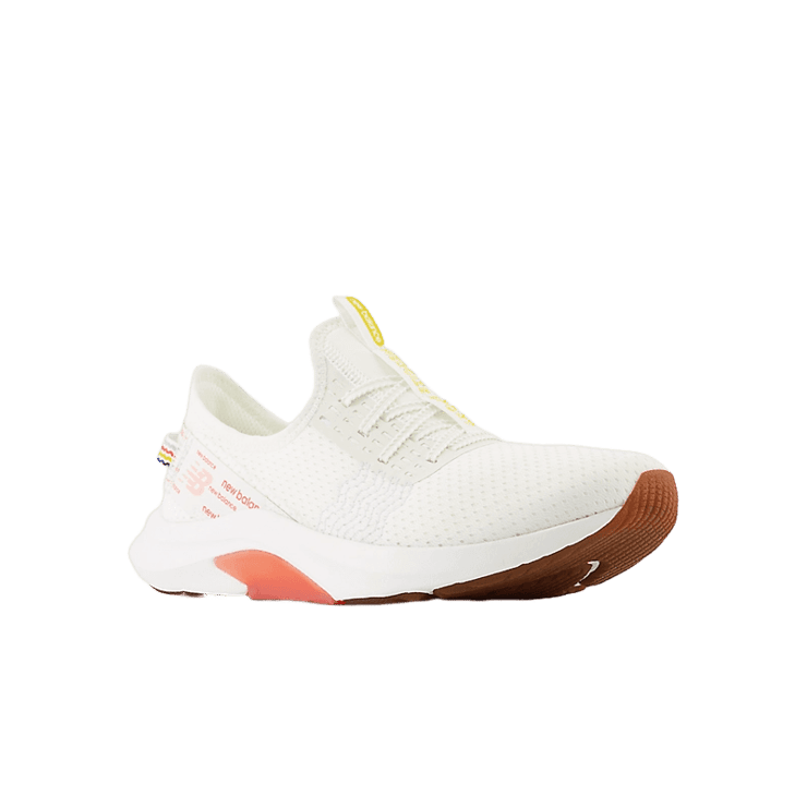 New Balance DynaSoft Nergize Sport v2 White Red (W) Angle 2