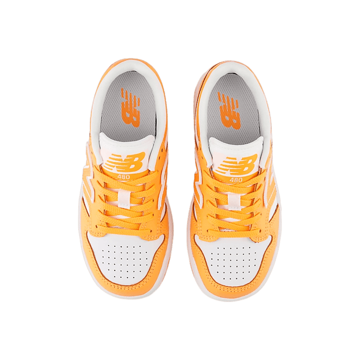 New Balance 480 Orange White (GS) Angle 1