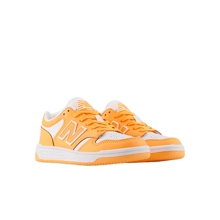 New Balance 480 Orange White (GS) Angle 2