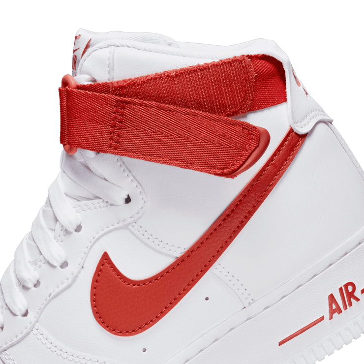 Nike Air Force 1 High White Gym Red (W) Angle 6