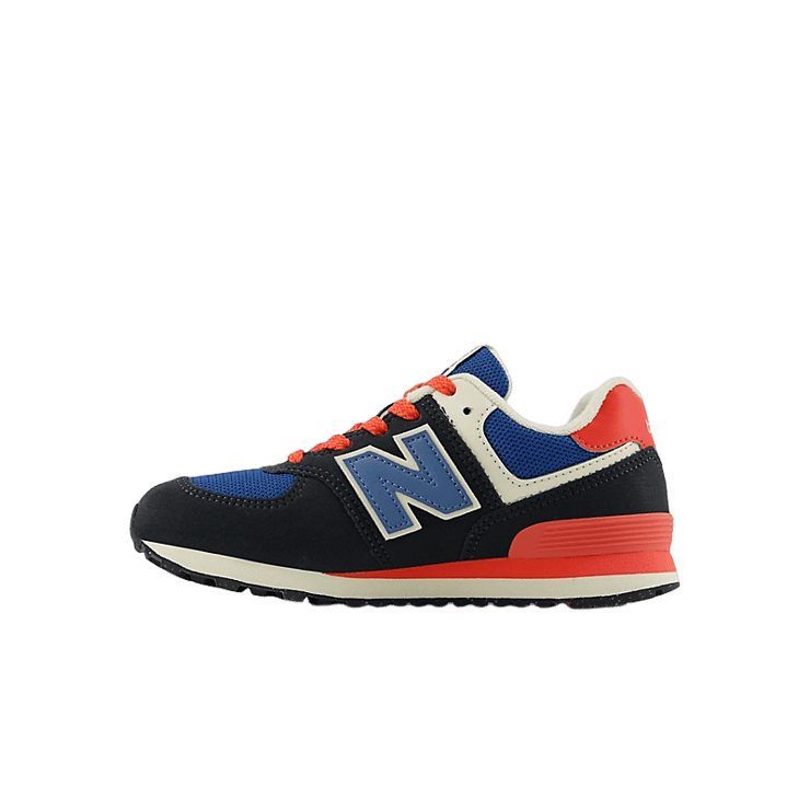 New Balance 574 Black Red (GS) Angle 0