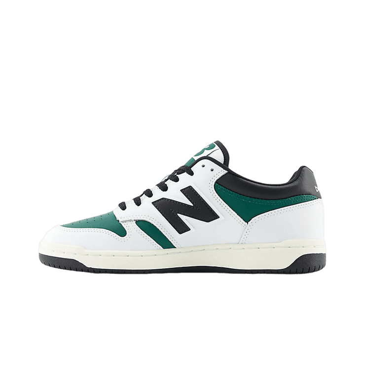 New Balance 480 White Green Black Angle 0