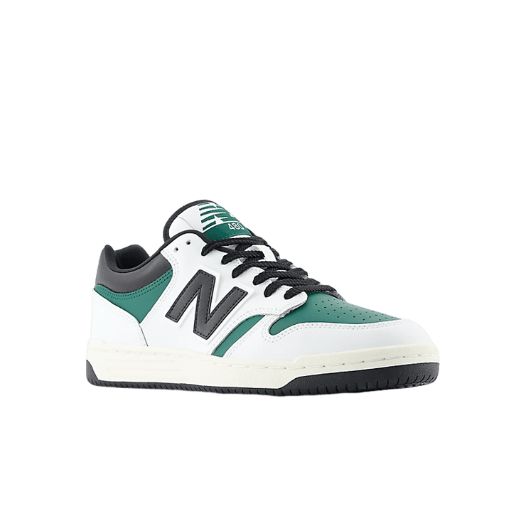 New Balance 480 White Green Black Angle 2