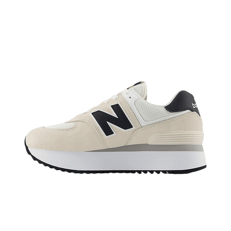 New Balance 574+ Beige White Black (W) Angle 0