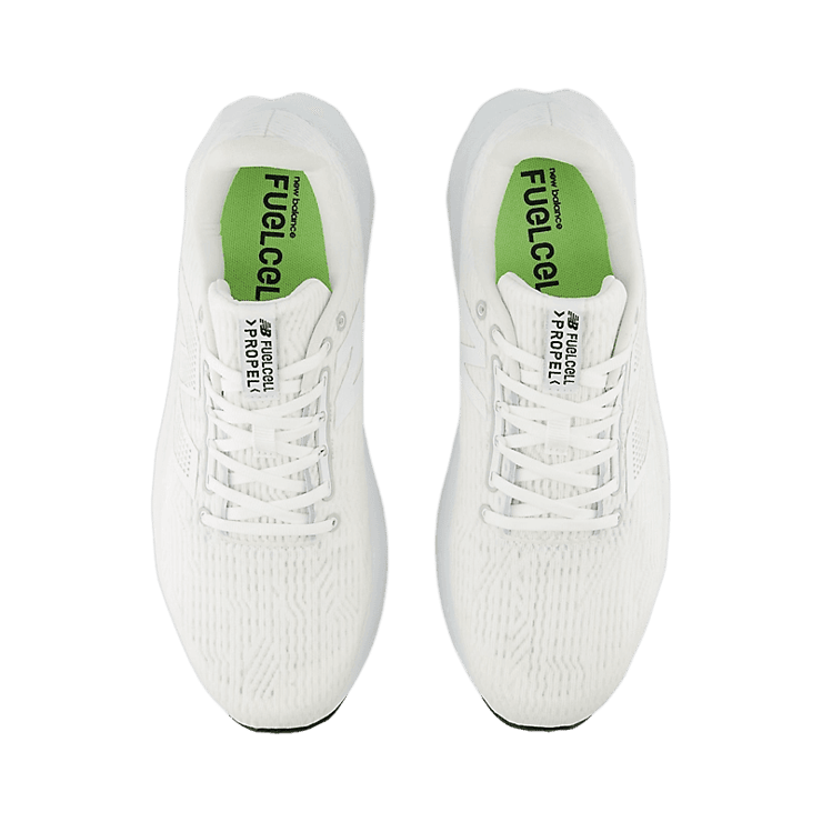 New Balance FuelCell Propel v5 White Black Angle 1
