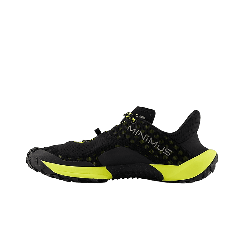 New Balance Minimus Trail Black Yellow Orange Angle 0