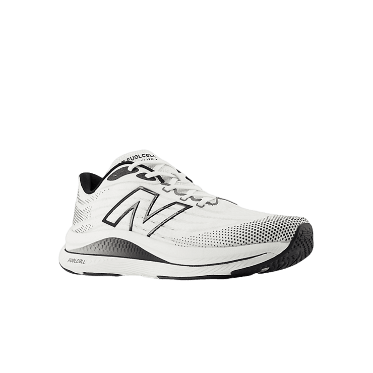 New Balance FuelCell Walker Elite White/Black/Grey (Size 9 X White Black Grey Angle 2