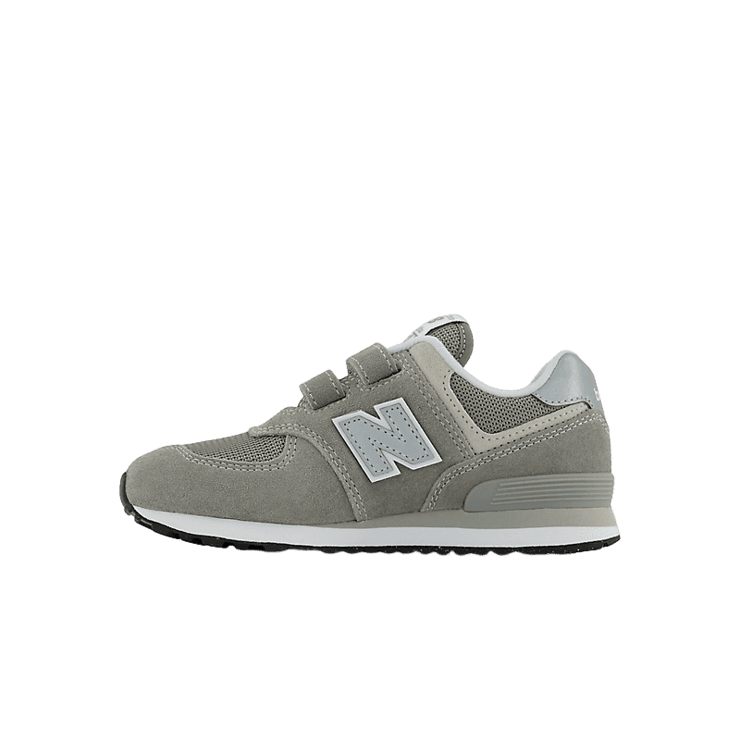 New Balance 574 Core Hook & Loop Grey White (GS) Angle 0