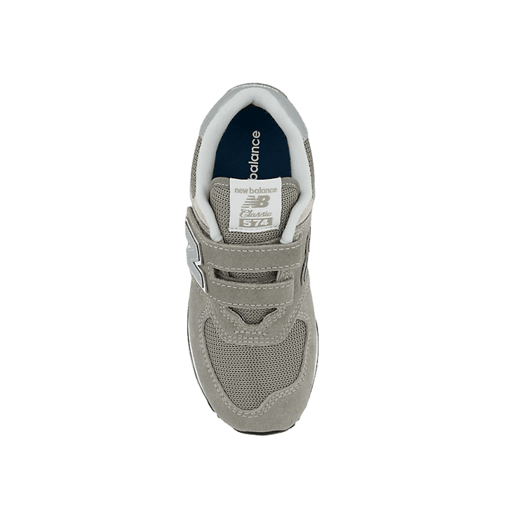 New Balance 574 Core Hook & Loop Grey White (GS) Angle 1