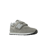 New Balance 574 Core Hook & Loop Grey White (GS) Angle 2