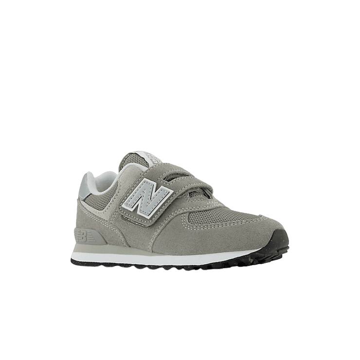 New Balance 574 Core Hook & Loop Grey White (GS) Angle 2