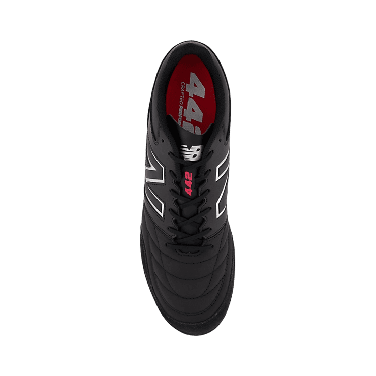 New Balance 442 V2 TEAM TF Black White Angle 1