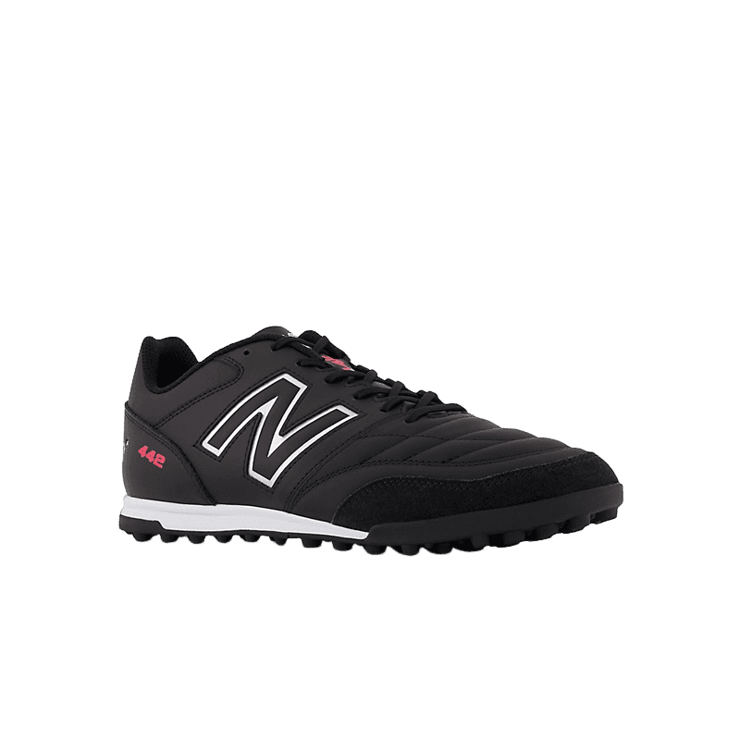 New Balance 442 V2 TEAM TF Black White Angle 2