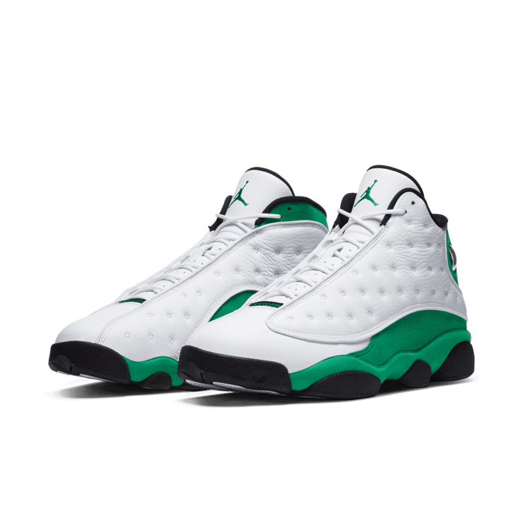 Air Jordan 13 Retro White Lucky Green Angle 2