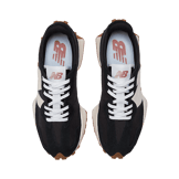 New Balance 327 Black White Red (W) Angle 1