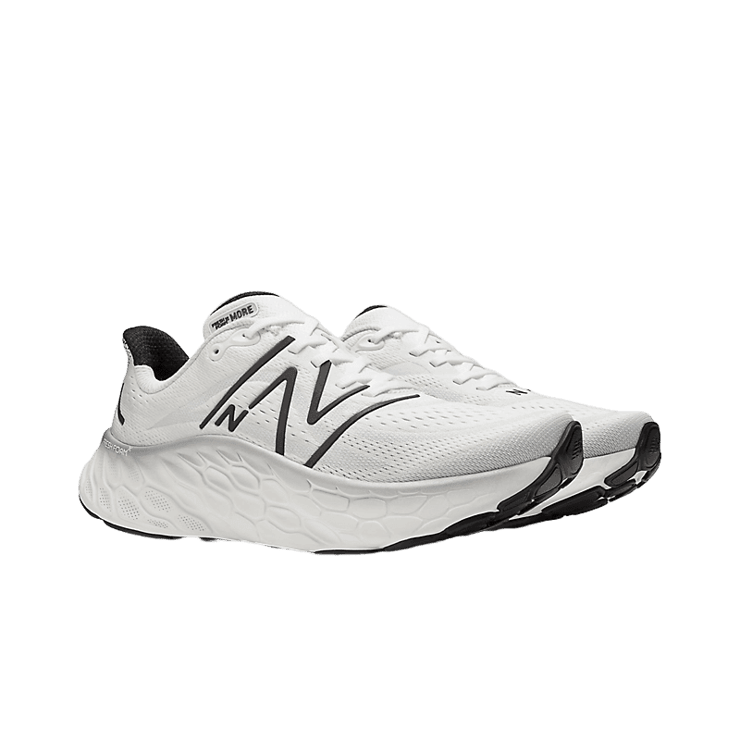 New Balance Fresh Foam X More v4 White Black Angle 2