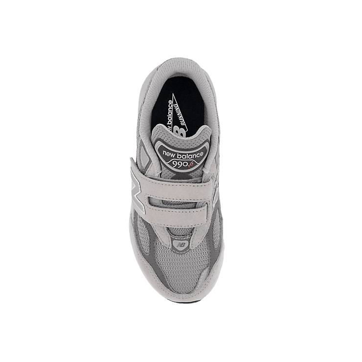 New Balance FuelCell 990v6 Hook and Loop Grey (GS) Angle 1