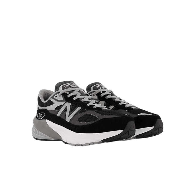 New Balance FuelCell 990v6 Black Grey (GS) Angle 2