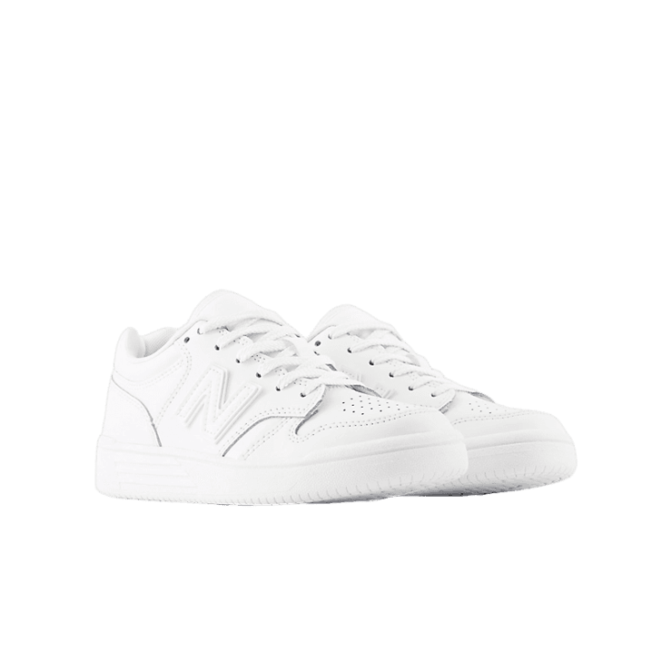 New Balance 480 White (GS) Angle 2