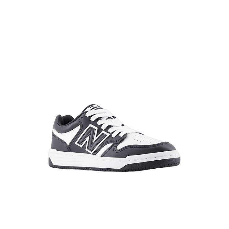 New Balance 480 Black White (GS) Angle 2