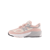 New Balance FuelCell 990v6 Hook and Loop Pink White (GS) Angle 0