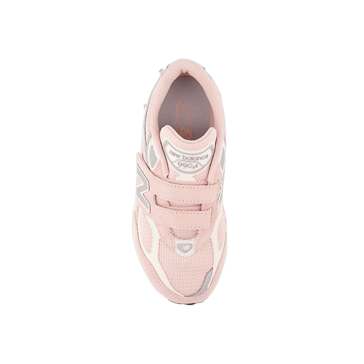 New Balance FuelCell 990v6 Hook and Loop Pink White (GS) Angle 1