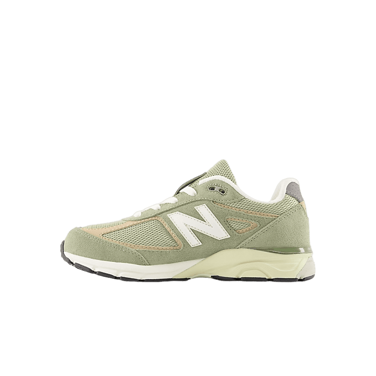 New Balance 990v4 Green White (GS) Angle 0