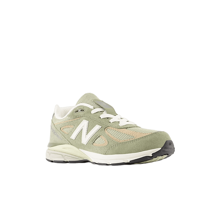 New Balance 990v4 Green White (GS) Angle 2