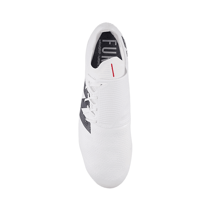 New Balance FURON PRO FG V7+ White Black Red Angle 1