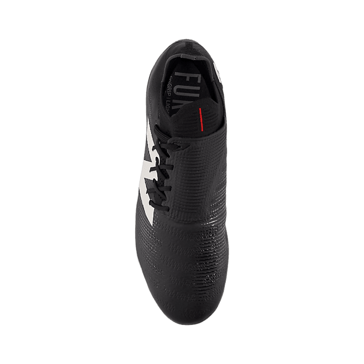 New Balance FURON PRO FG V7+ Black White Red Angle 1
