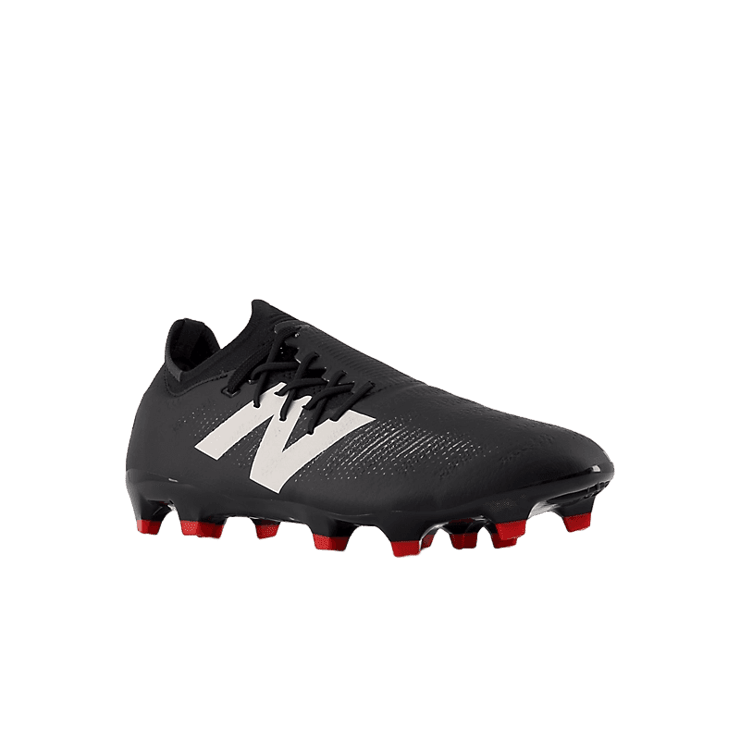 New Balance FURON PRO FG V7+ Black White Red Angle 2