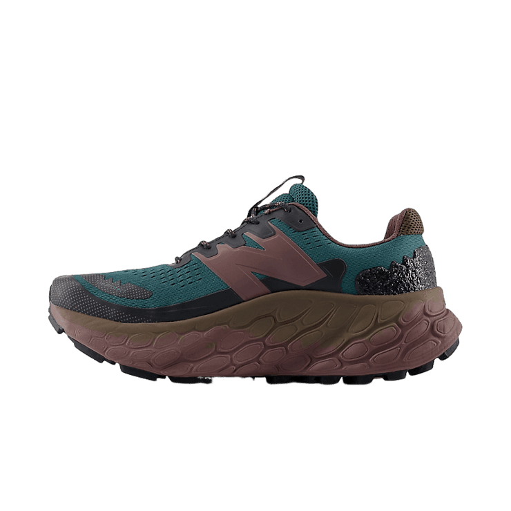 New Balance Fresh Foam X More Trail v3 Brown Green Angle 0