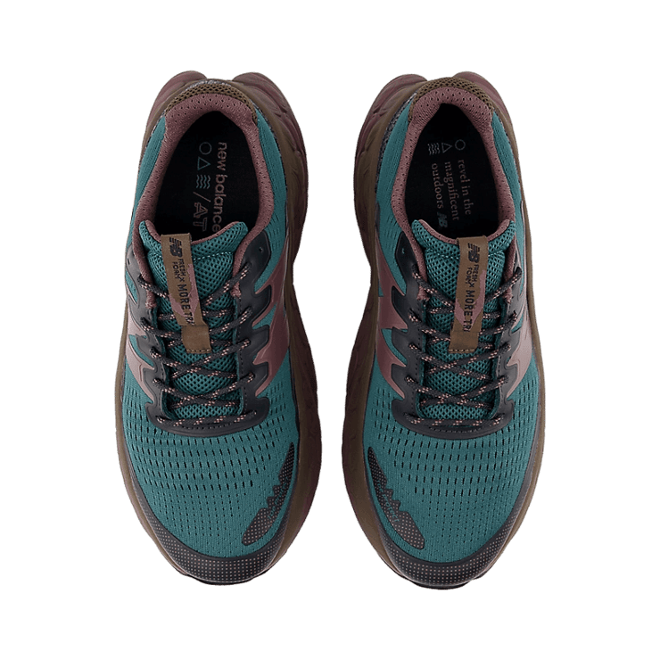 New Balance Fresh Foam X More Trail v3 Brown Green Angle 1