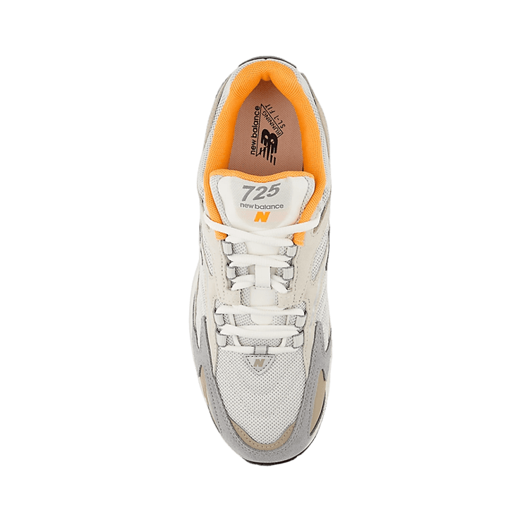 New Balance 725V1 White Orange Grey Angle 1