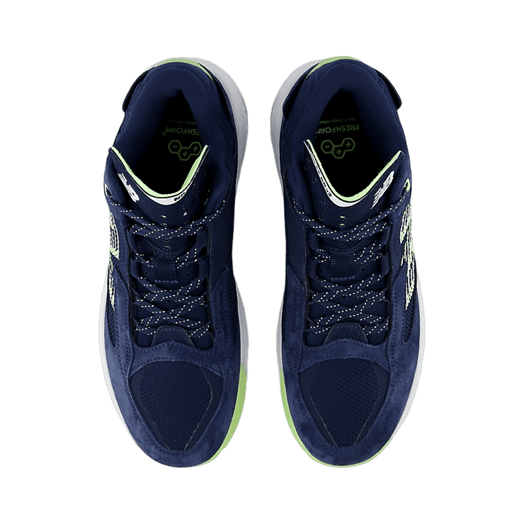 New Balance Fresh Foam BB v2 Blue Green White Angle 1