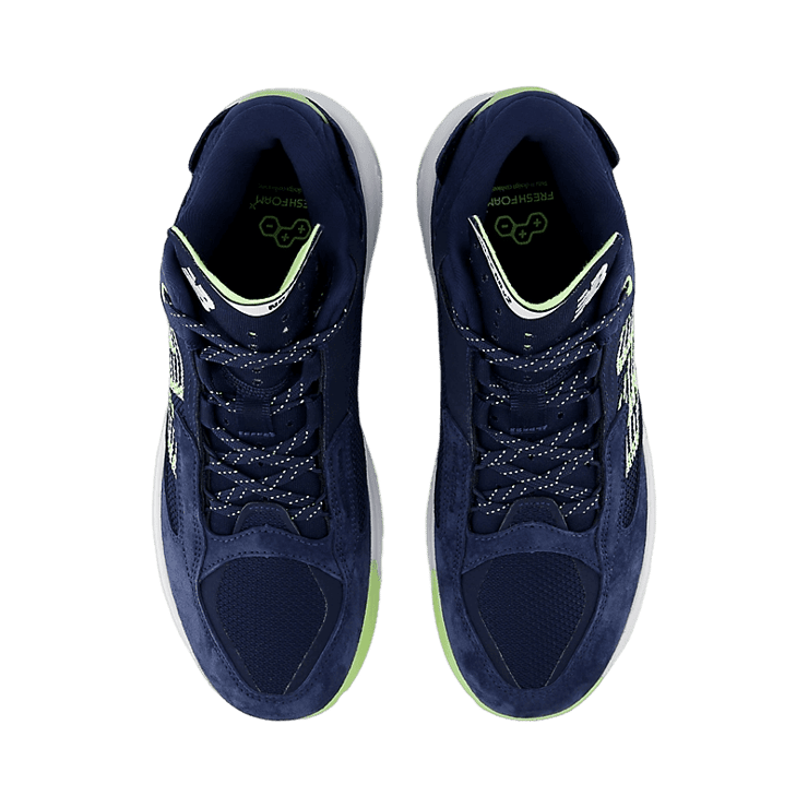 New Balance Fresh Foam BB v2 Blue Green White Angle 1