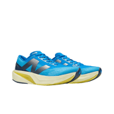 New Balance FuelCell Rebel v4 Blue Yellow (W) Angle 2